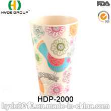 Taza de fibra de bambú reutilizable de buena calidad (HDP-2000)